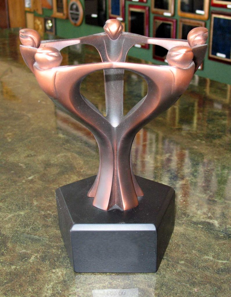 Resin Copper Circle Teamwork Trophy - Best Trophies and Awards_2024