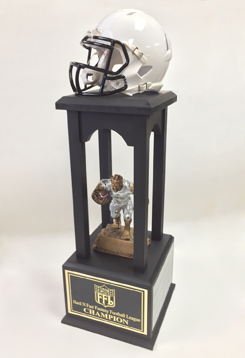 17.75 Football Helmet Resin Trophy - Best Trophies and Awards