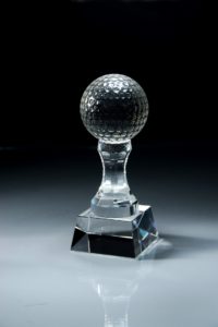 Crystal Golf Trophy 3.25" X 7.75" - Best Trophies And Awards