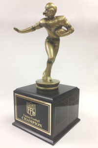 15.5" Inch Tall Gold Metal Running Back Trophy